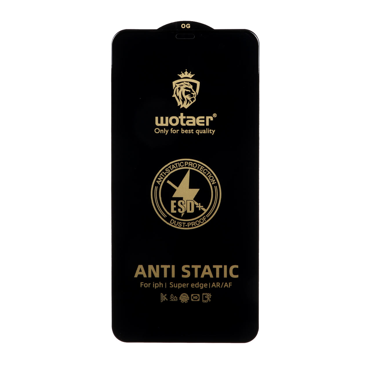 محافظ صفحه نمایش شیشه ای Full Cover ESD Anti Static - Wotaer OG مدل NTC - Apple iPhone 11 Pro Max / iPhone X Max / iPhone Xs Max